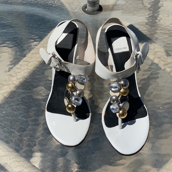 DOLCE VITA SANDALS WEDGES DRESSY SIZE 7 1/2 - Picture 2 of 6